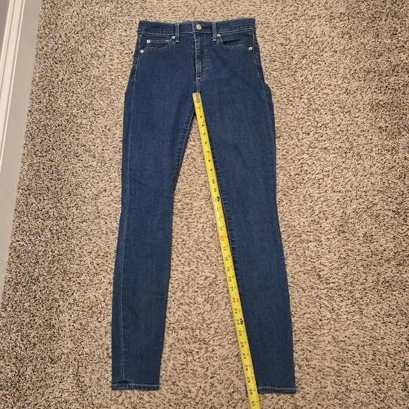 GAP Mid Rise Size 26R Straight Leg Jeans Dark Wash With Flex Waist - Picture 13 of 16